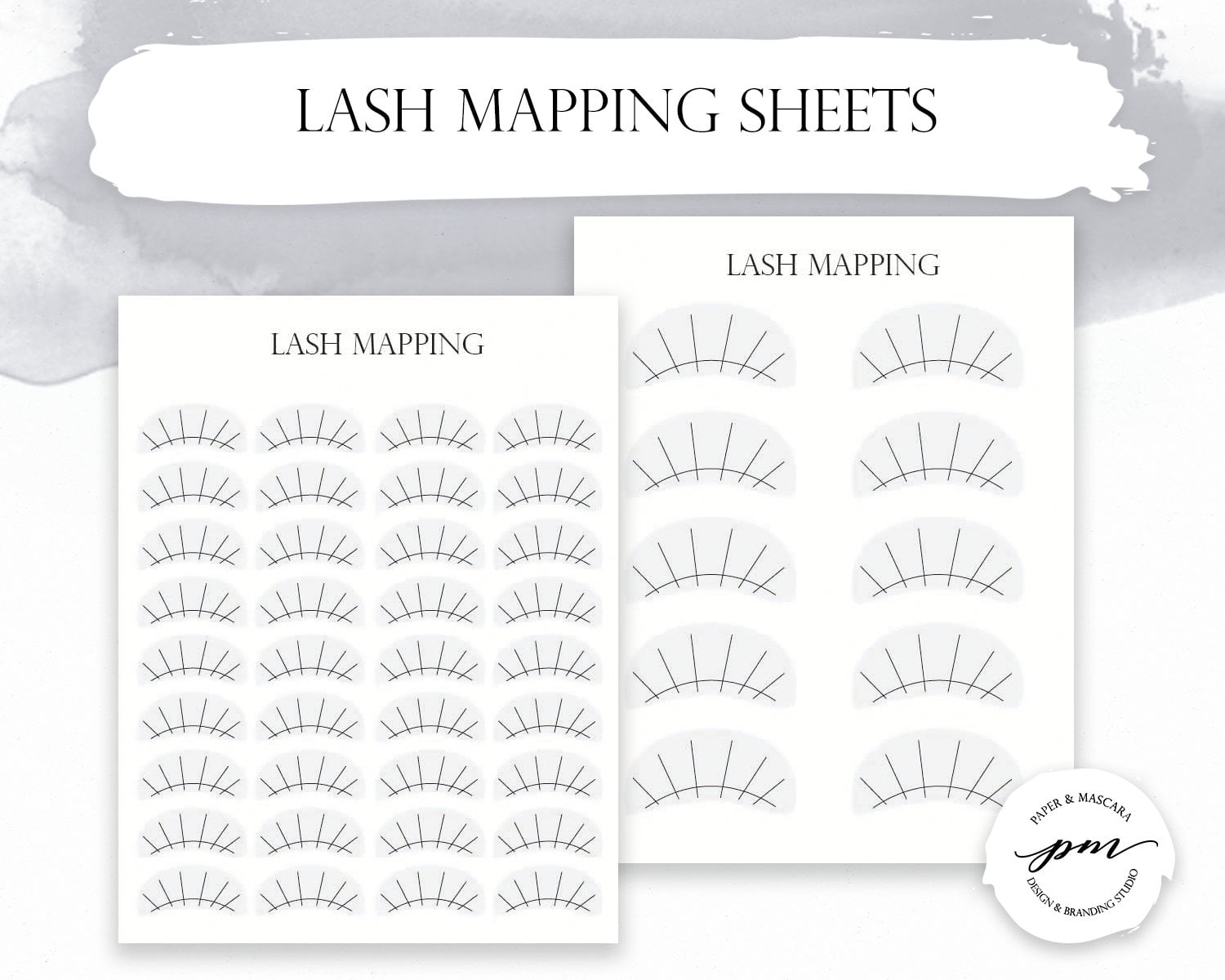 Printable Lash Mapping Template Free Printable