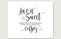 Dessert Table Sign Take A Treat Sign Love Is Sweet Printolife