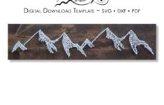 Digital Download String Art Template Mountain Range SVG Etsy de