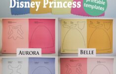 Disney Princess Dresses Templates Oh My Fiesta In English