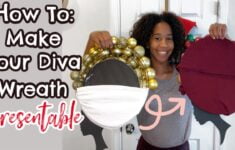 DIY African DIVA Christmas Wreath EASY Step By Step Tutorial YouTube