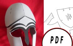DIY Corinthian Eva Foam Helmet Greek Spartan Helmet Template Etsy de