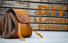 DIY Medieval Leather Pouch Making A Drawstring Pouch PDF Pattern YouTube