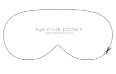 DIY Sleep Mask Sewing Tutorial Pattern Mask Invitations Diy Sleep Mask Sleepover Invitations