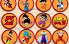 Dragon Ball Z Cupcakes Toppers Printable Toppers Party Etsy