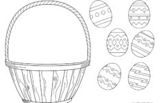 Easter Basket Template Easter Basket Clipart Easter Craft