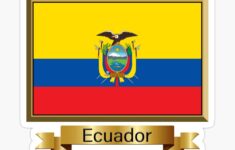 Ecuador Flag Gifts Stickers Products Named Photographic Print For Sale By Mpodger Redbubble