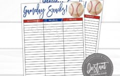 Editable Baseball Schedule Game And Practice Schedule Customizable Baseball Schedule Any Team Team Lineup Printable Instant Access Monsoonempress