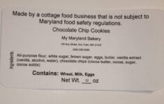 Editable Maryland Cottage Food Business Label Template Etsy