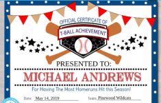 EDITABLE T Ball Award Certificates INSTANT DOWNLOAD Team Etsy de