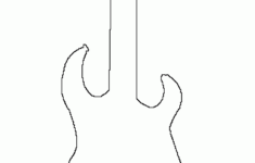 Electric Guitar Printable Template Clip Art Library