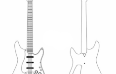 Electric Guitar Template Card Pattern Guitar Patterns Paper Model Car