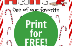 Elf On The Shelf Games Candy Cane Hunt Printable FREE