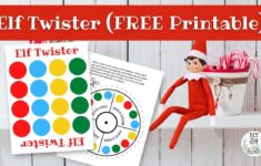 Elf On The Shelf Twister FREE Printable DIY With My Guy