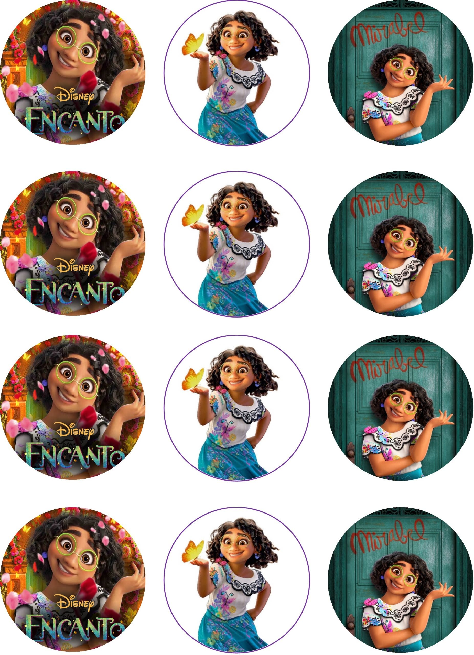 Free Printable Encanto Cupcake Toppers