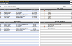 Executive Assistant Daily Checklist In Excel Printable Spreadsheet