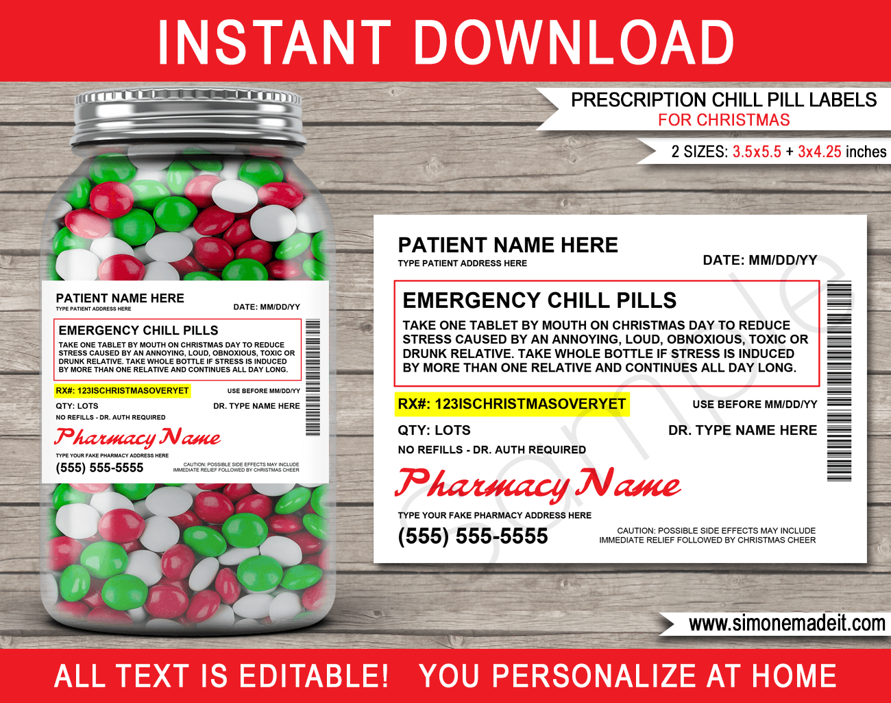Printable Walgreens Prescription Label Template Free Printable