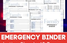 Family Emergency Binder FREE Printables For A Crisis Savor Savvy