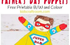 Father s Day Superhero Puppets Father s Day Activities Fathers Day Crafts Kids Craft Room