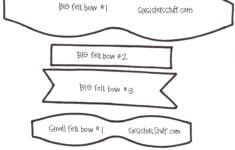 Felt Bow Hairbow Tutorial and Free Printable Template