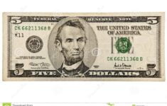 Five Dollar Bill Stock Photo Image Of Sale Rich Five 18200786