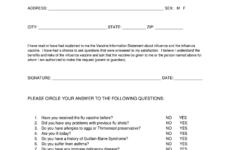 Flu Vaccine Form 2019 Printable Fill Out Sign Online DocHub