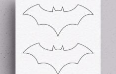 Free Bat Template Printable Stencils With 4 Shapes Crazy Laura