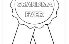Free Best Grandma Ribbon Coloring Page Coloring Page Printables Kidadl