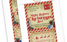 Free Christmas Eve Box Printable Pretty Party Crafty