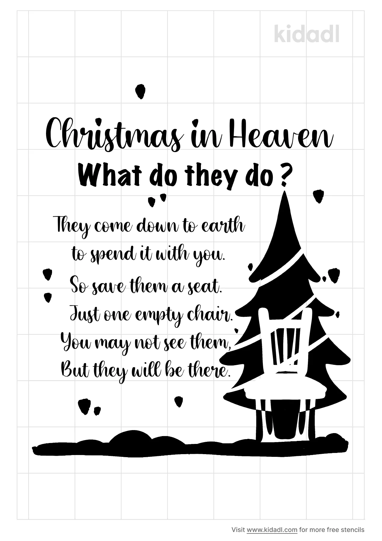 Free Printable Christmas In Heaven Poem Printable - Free Printable