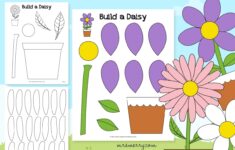 Free Daisy Flower Printable Template Mrs Merry