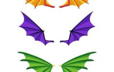 Free Dragon Wings Vector EPS Illustrator JPG PNG SVG Template