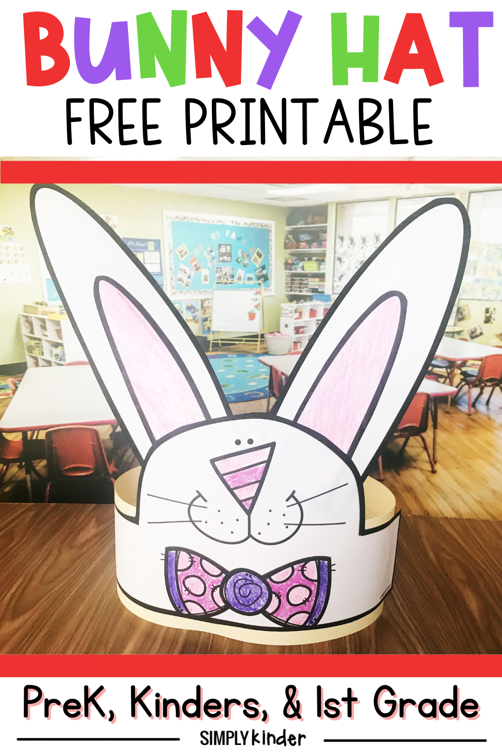 Printable Easter Bunny Hat Template Free Printable