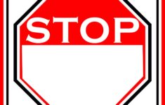 Free Editable Stop Sign Template FREE Download