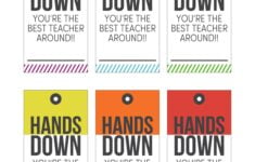 Free Hands Down Teacher Appreciation Printable 24 7 Moms