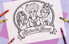 Free Hocus Pocus Sanderson Sisters Coloring Page Persia Lou