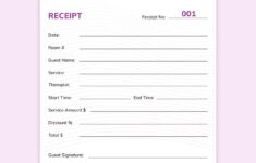 Free Massage Receipt Template Google Docs Google Sheets Illustrator InDesign Excel Word Apple Numbers Apple Pages PSD Publisher Template