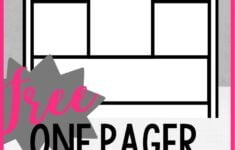 FREE One Pager Template One pager Homeschool High School Secondary Ela