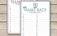 Free Owl Baby Shower Game Printable Aspen Jay