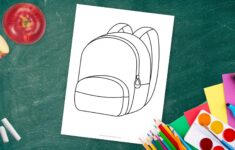 Free Printable Backpack Template Simple Mom Project