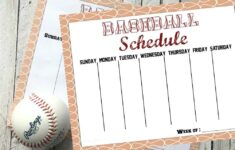 Free Printable Baseball Schedule Mama Cheaps