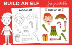 Free Printable Build An Elf Christmas Activity Mrs Merry