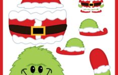 Free Printable Build The Grinch Paper Template Christmas Craft