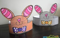 FREE Printable Bunny Ears Easter Hat Template