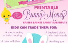 FREE Printable Bunny Money easterdiy easterbaskets Creative Easter Baskets Easter Printables Free Easter Baskets