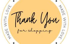 Free Printable Business Thank You Sticker Templates Canva