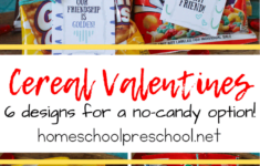 FREE Printable Cereal Valentines For Kids To Pass Out