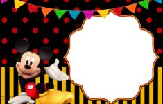 FREE PRINTABLE Cheerful Mickey Mouse Birthday Invitation Templates Download Hundreds FREE PRINTABLE Birthday Invitation Templates