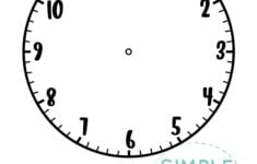 Free Printable Clock Template Simple Mom Project