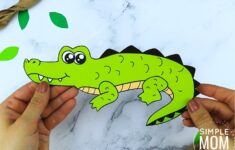 Free Printable Crocodile Craft Template Simple Mom Project